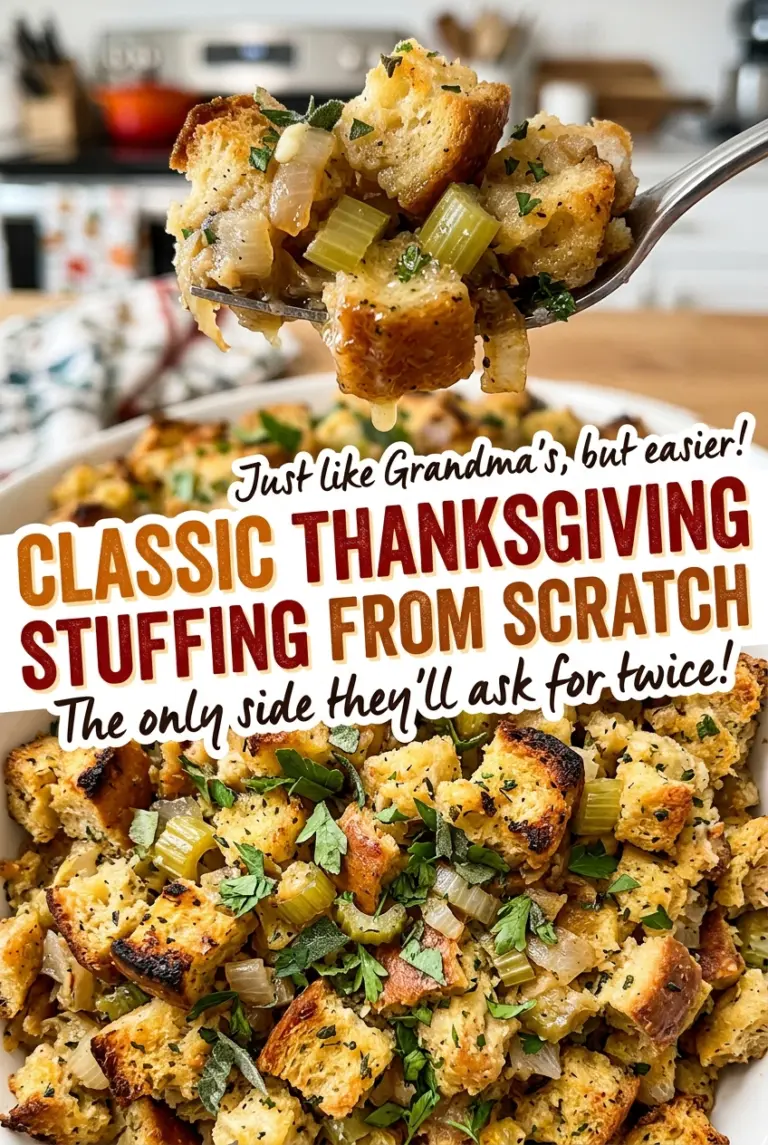 Classic Thanksgiving Stuffing from Scratch