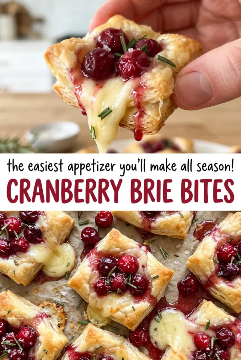 Cranberry Brie Bites