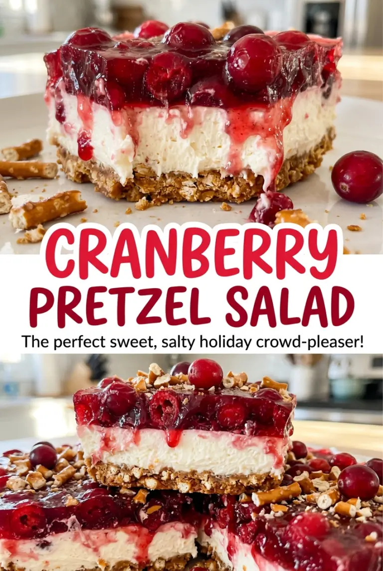Cranberry Pretzel Salad