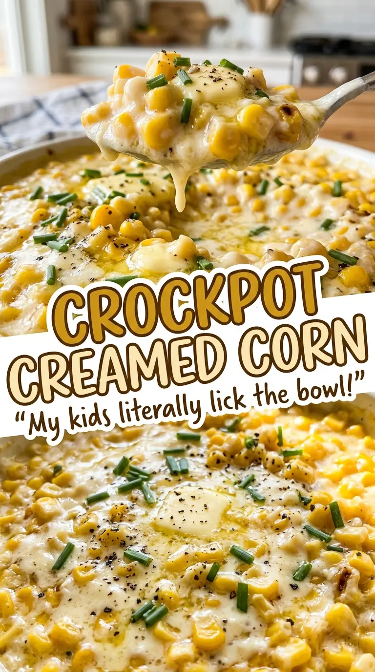 Crockpot creamed corn slow cooked side