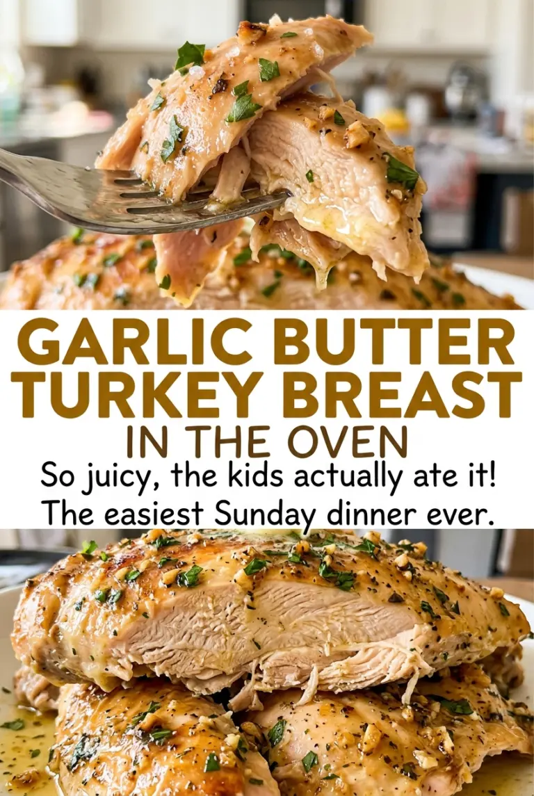 Garlic Butter Turkey Breast in the Oven
