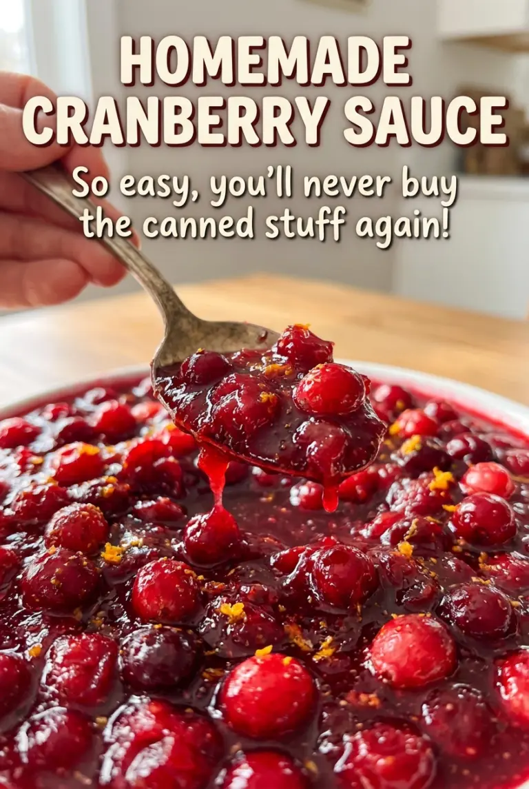 Homemade Cranberry Sauce