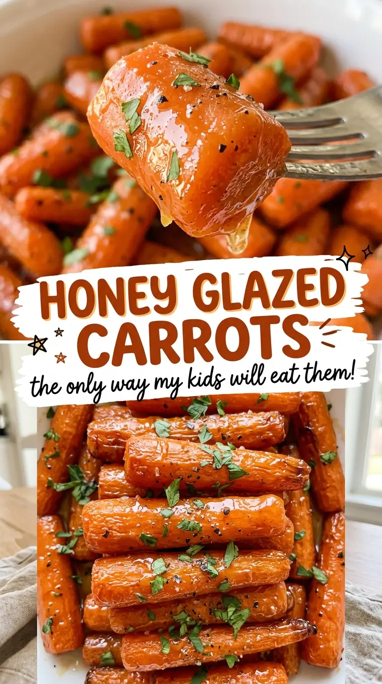 Honey glazed carrots tender glossy rounds
