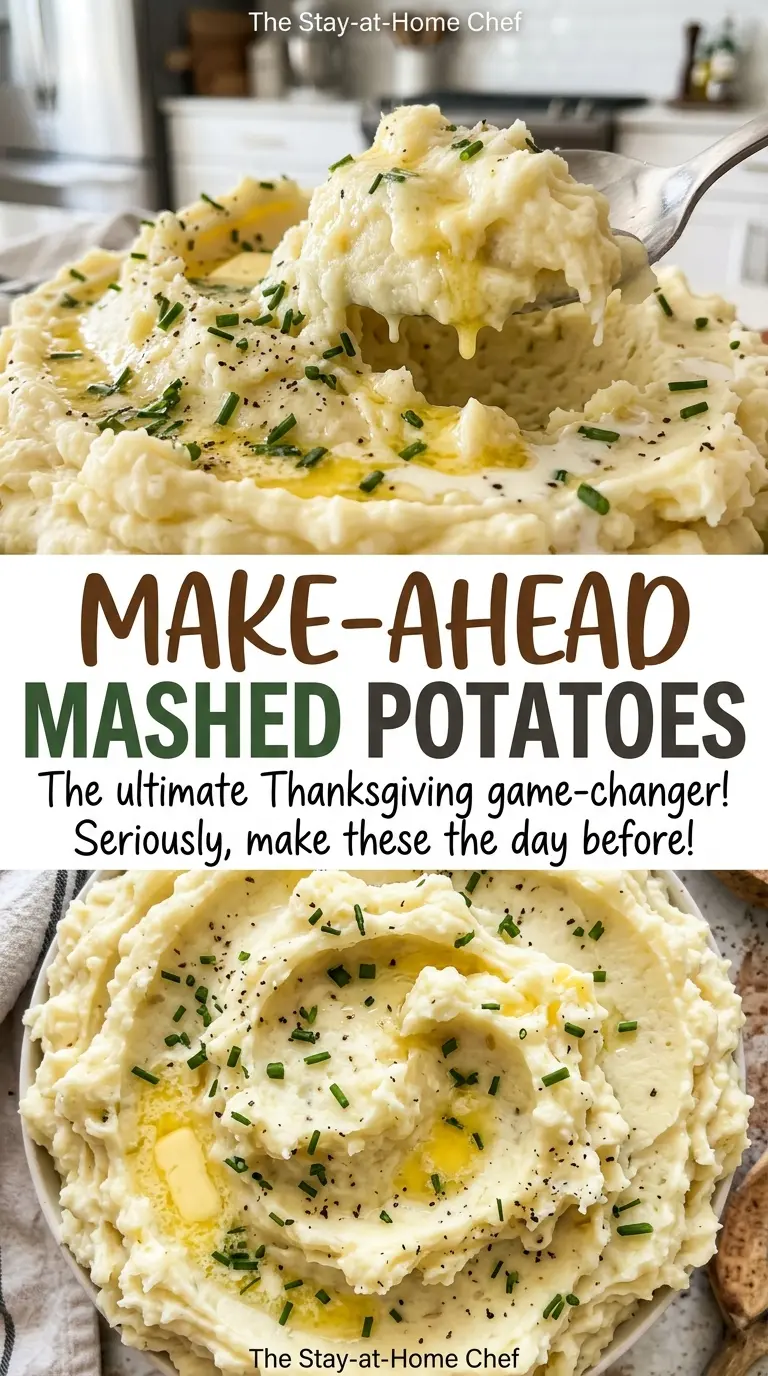 Make-Ahead Mashed Potatoes smooth creamy