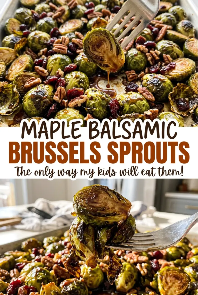 Maple Balsamic Brussels Sprouts