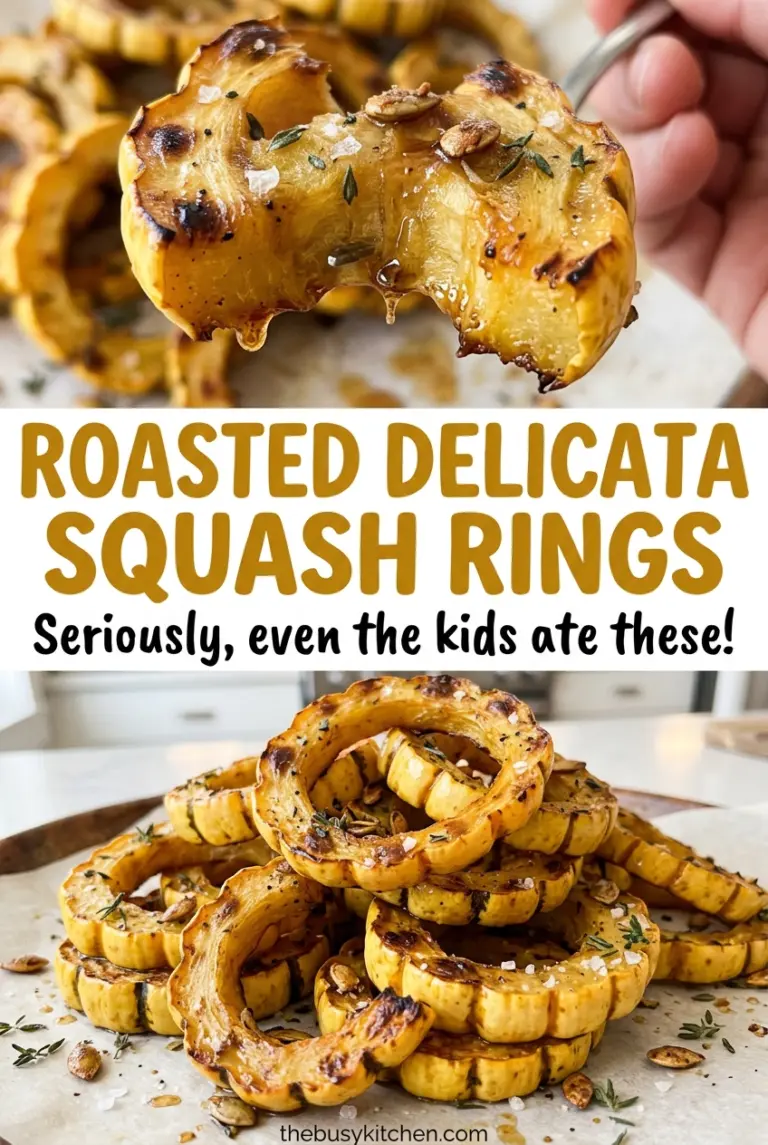 Roasted Delicata Squash Rings