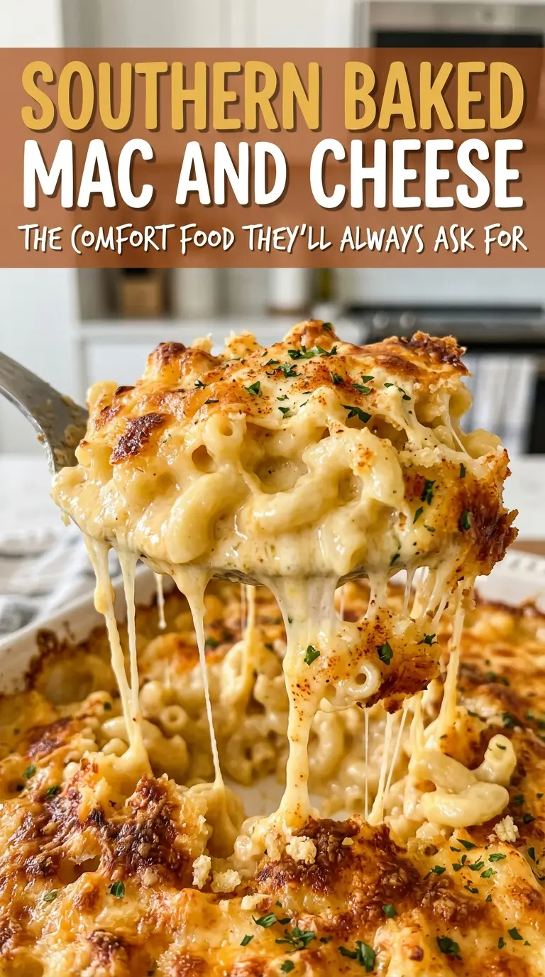 Southern baked mac and cheese creamy cheddar