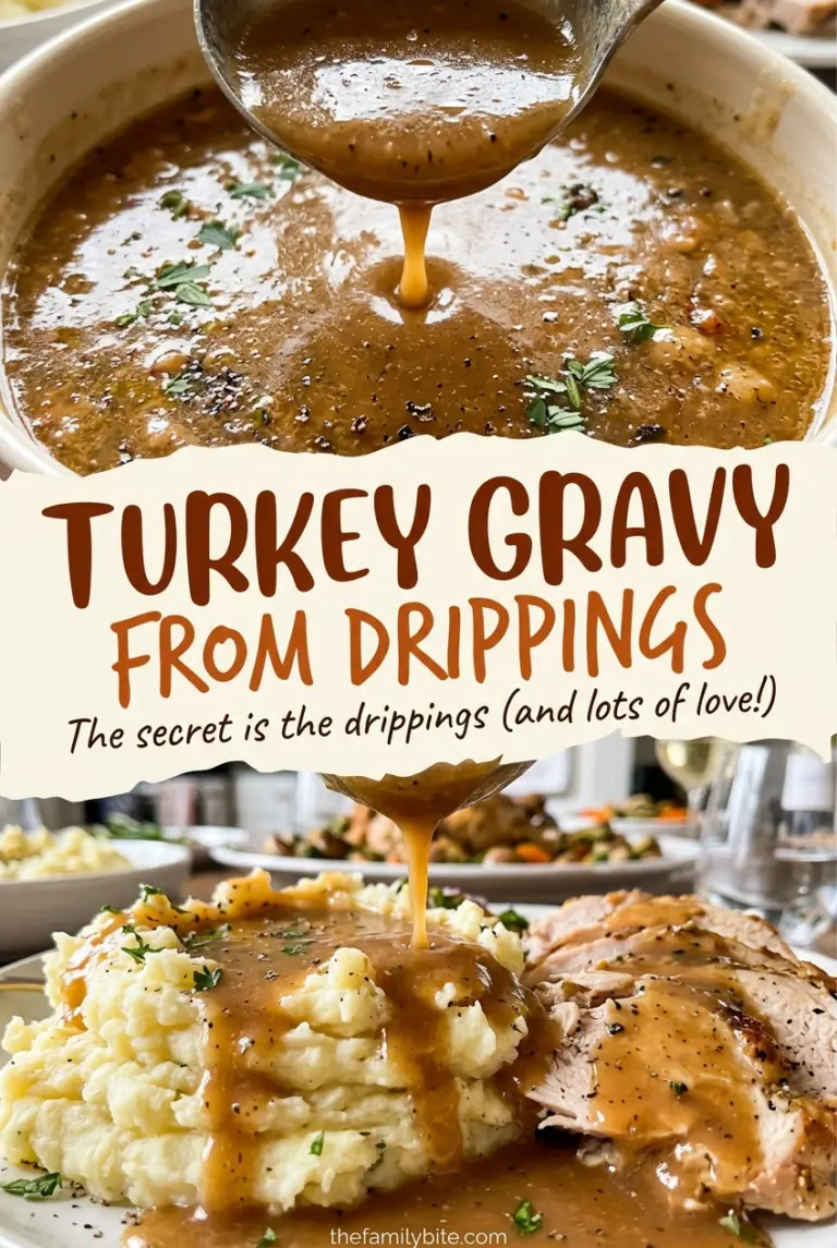 Turkey Gravy from Drippings