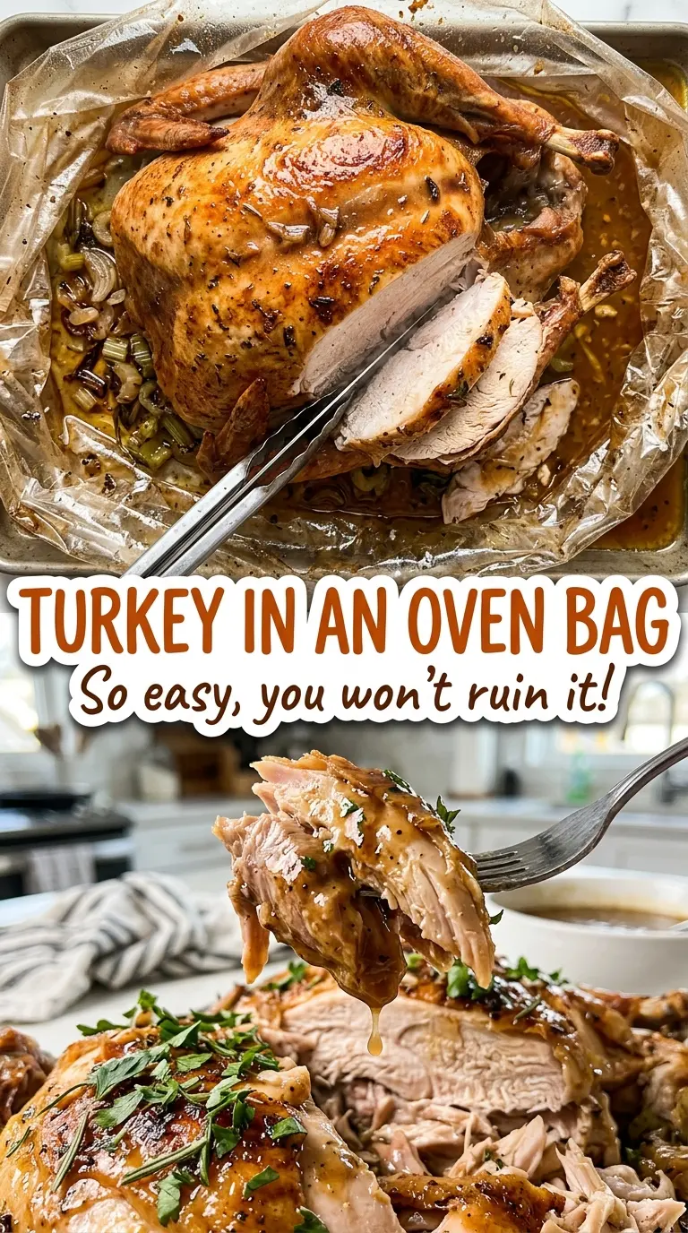 Turkey in an Oven Bag with tender, golden skin
